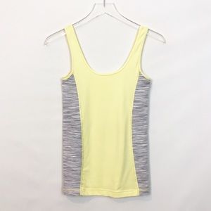 Lululemon Yellow and Gray Space Dye Scoop Tank 6